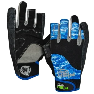 Fish Monkey Guante FM 16 Q. Release Med. Wiring Glove Bue Water Camo