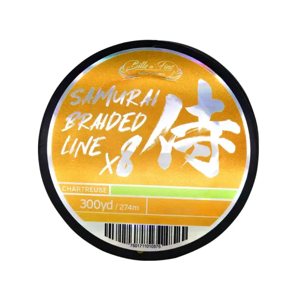 Samurai Braided Line X8 300 Yds / Chartreuse