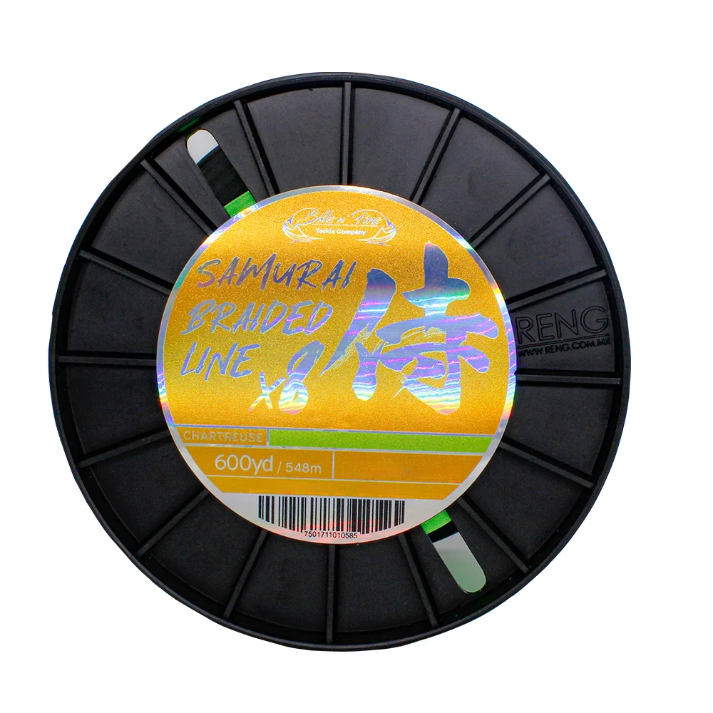 Samurai Braided Line X8 600 Yds Chartreuse